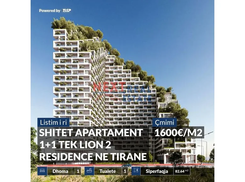 Appartement 2 chambres 69 m² Tirana, Albanie