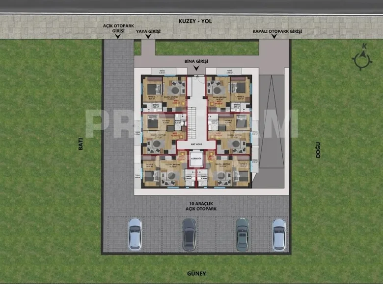 Ático 5 habitaciones 195 m² Muratpasa, Turquía