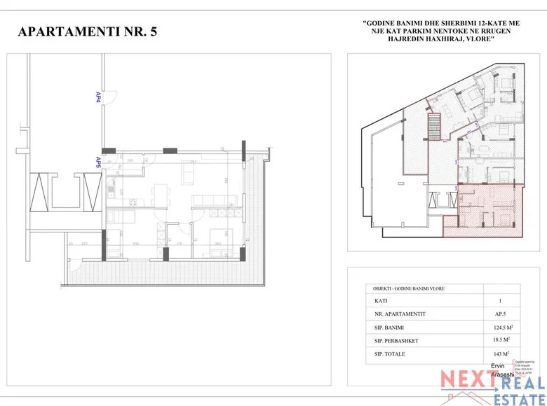 Wohnung 3 zimmer 125 m² Bashkia Vlore, Albanien