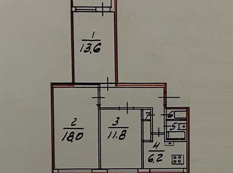 Appartement 3 chambres 60 m² okrug Sergievskoe, Fédération de Russie