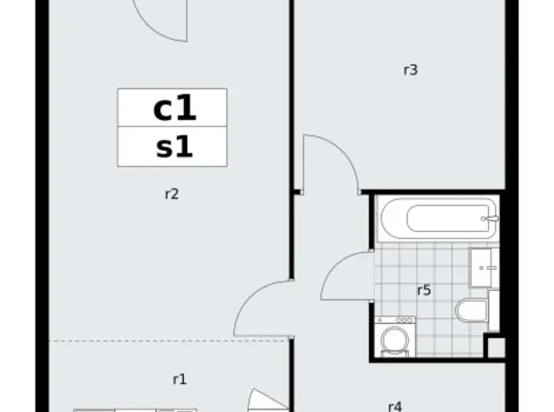 Appartement 2 chambres 48 m² poselenie Sosenskoe, Fédération de Russie