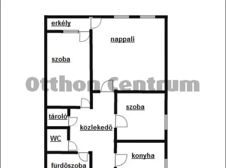 Квартира 3 комнаты 64 м² Венгрия, Венгрия