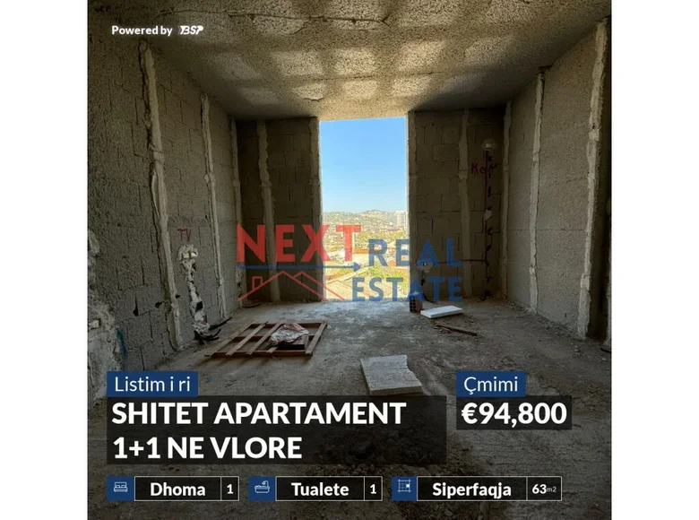 Apartamento 2 habitaciones 63 m² Vlora, Albania