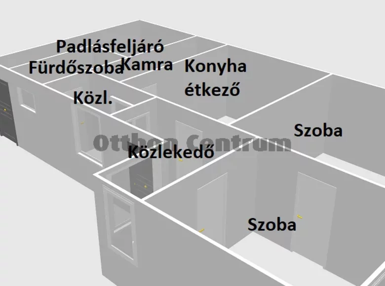 Dom 2 pokoi 63 m² Adasztevel, Węgry