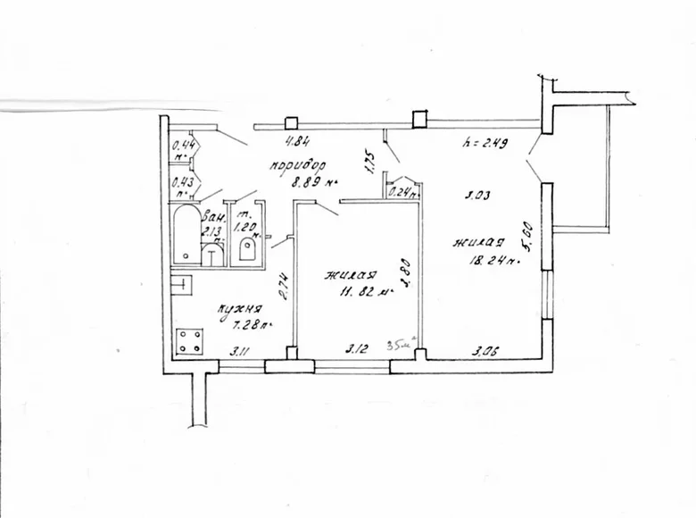 Wohnung 2 zimmer 55 m² Minsk, Weißrussland