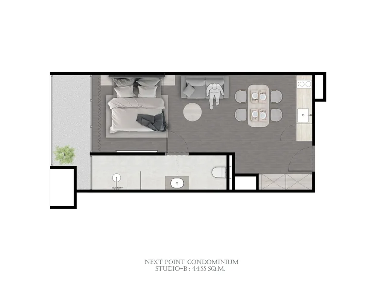 Studio 40 m² Rawai, Thaïlande