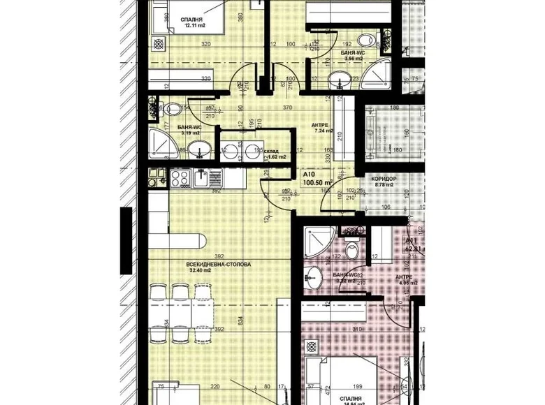 Mieszkanie 124 m² Prowincja Sofia Miasto, Bułgaria