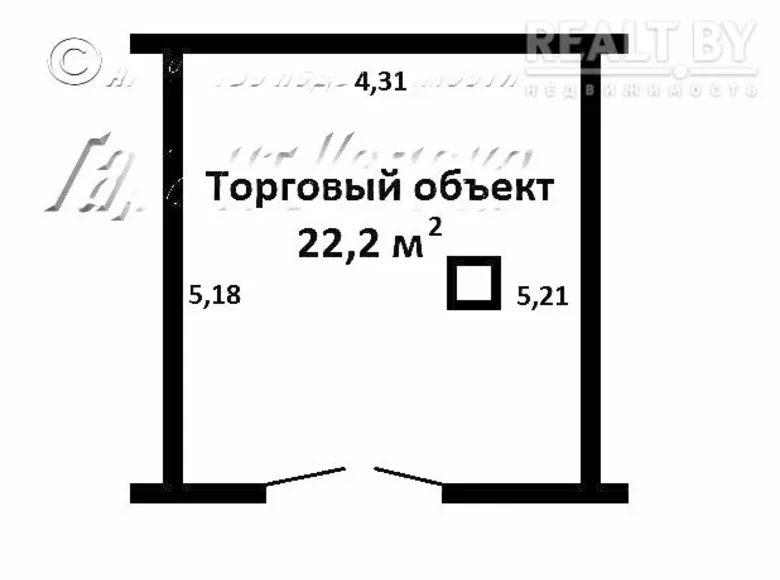 Shop 22 m² in Brest, Belarus