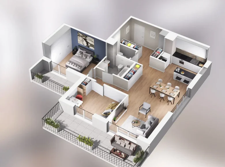 1 bedroom apartment 78 m² Poznan, Poland