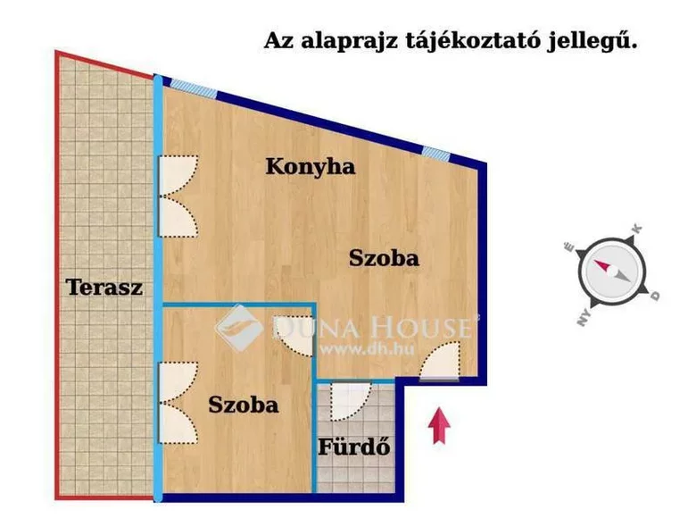 Mieszkanie 78 m² Kehidakustany, Węgry