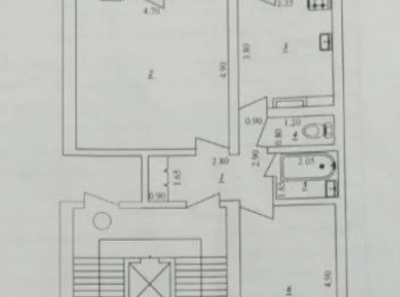 Квартира 2 комнаты 61 м² Ташкент, Узбекистан