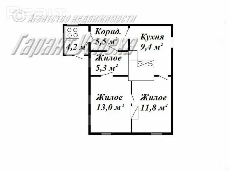 Casa 49 m² Kamenets District, Bielorrusia