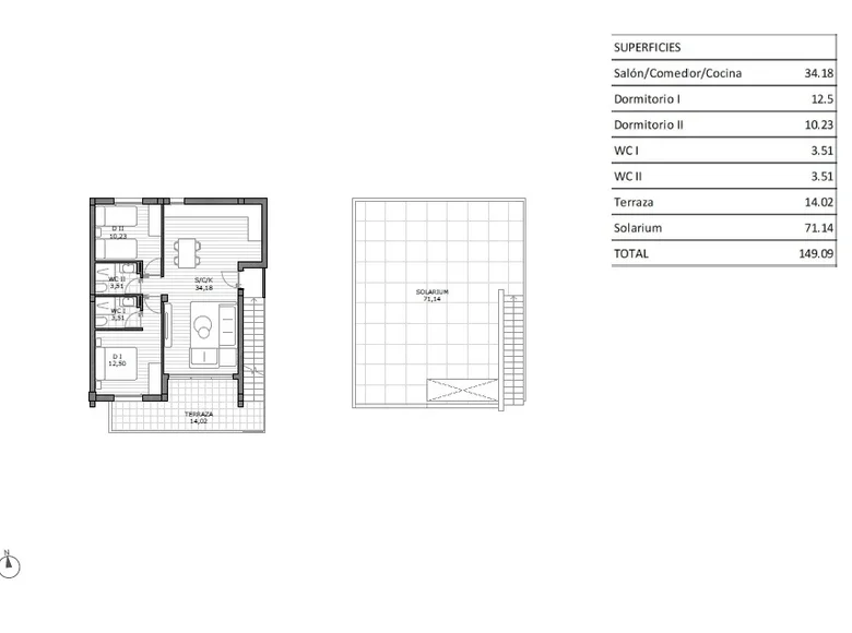 Bungalow 3 pokoi 64 m² San Miguel de Salinas, Hiszpania