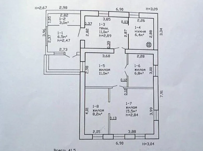 House 59 m² Krasnaye, Belarus