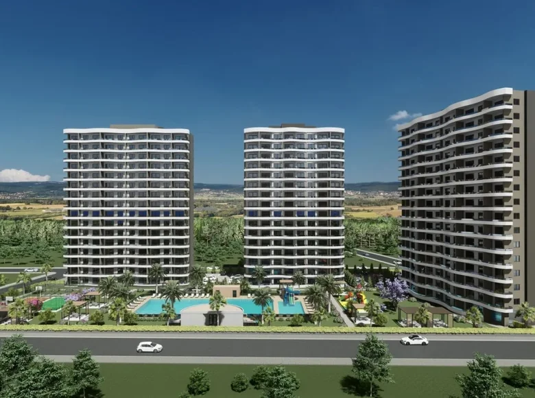 1 bedroom apartment 57 m² Mersin, Turkey