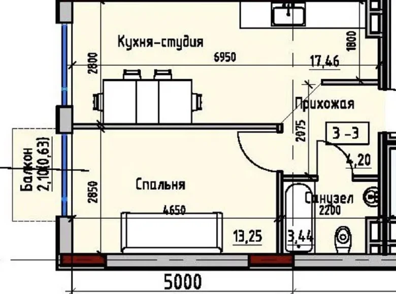 Mieszkanie 1 pokój 39 m² Odessa, Ukraina