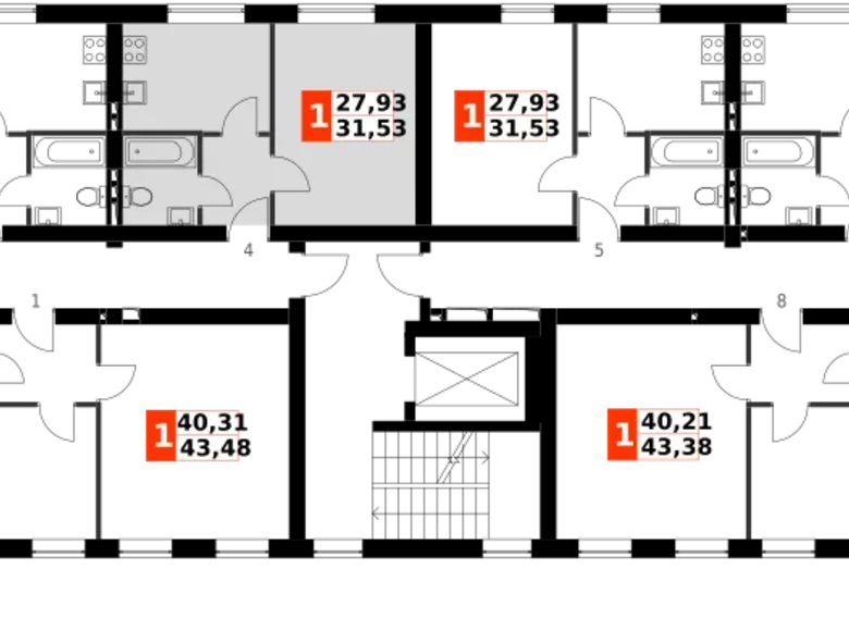 1 room apartment 32 m² Aprelevka, Russia