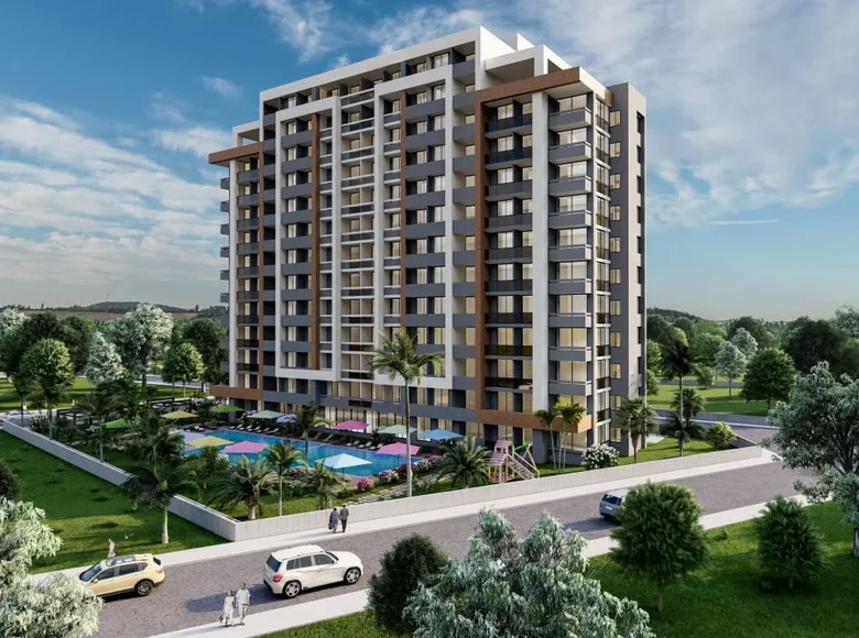 Mieszkanie 2 pokoi 47 m² Mersin, Turcja