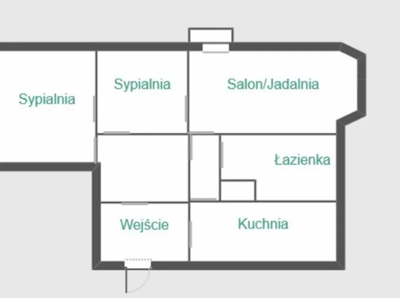 3 room apartment 95 m² Lodz, Poland