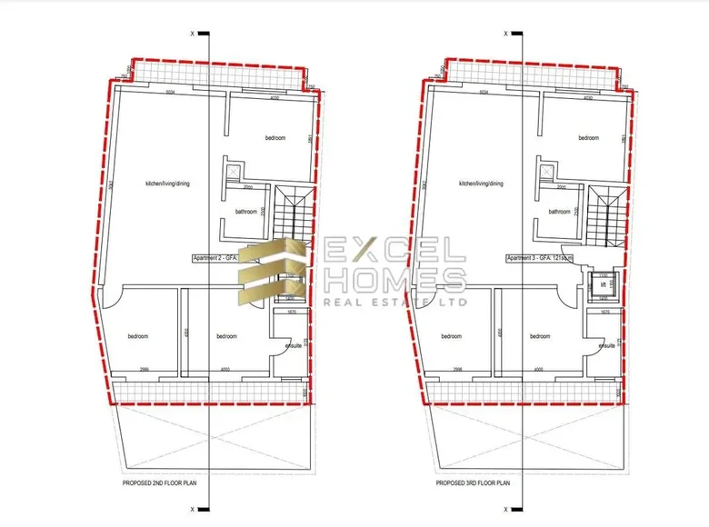 Appartement 3 chambres  Birkirkara, Malte