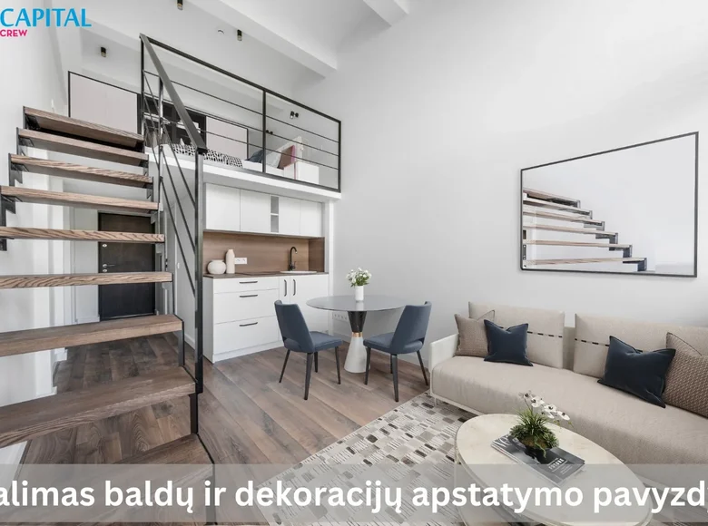 Mieszkanie 2 pokoi 28 m² Wilno, Litwa