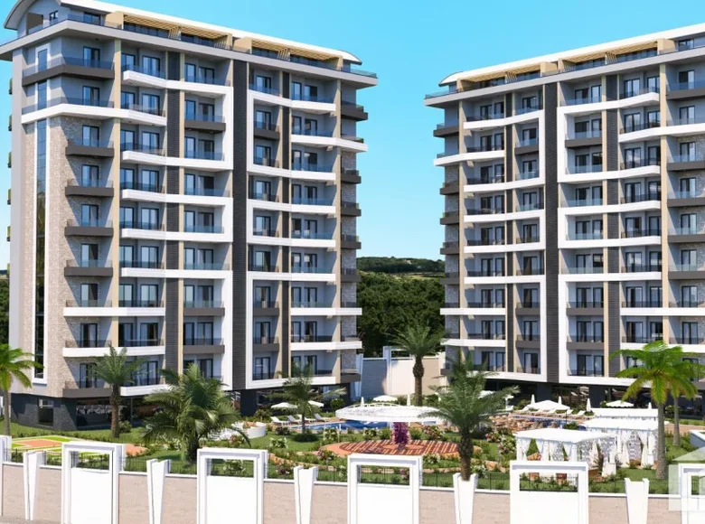 Дуплекс 3 комнаты 50 м² Аланья, Турция