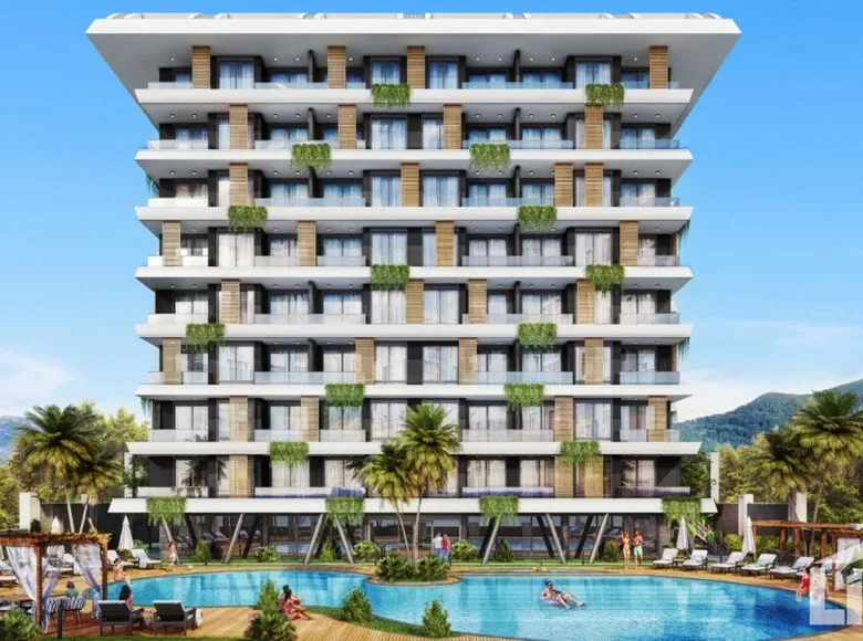 Mieszkanie 4 pokoi 45 m² Alanya, Turcja