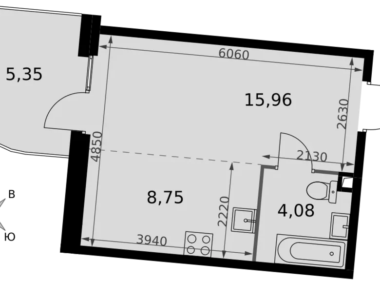 Kawalerka 1 pokój 34 m² Moskwa, Rosja