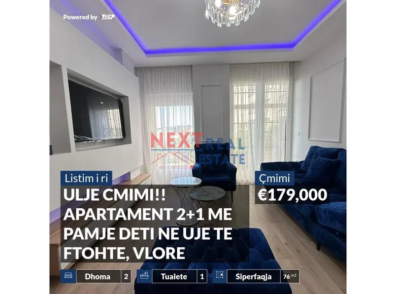 Wohnung 3 zimmer 76 m² Bashkia Vlore, Albanien