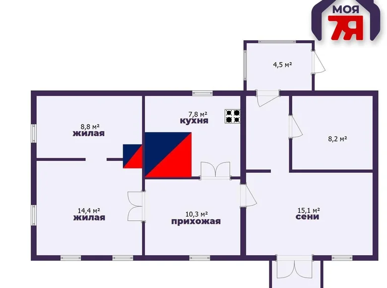 Casa 41 m² Kryvichy, Bielorrusia