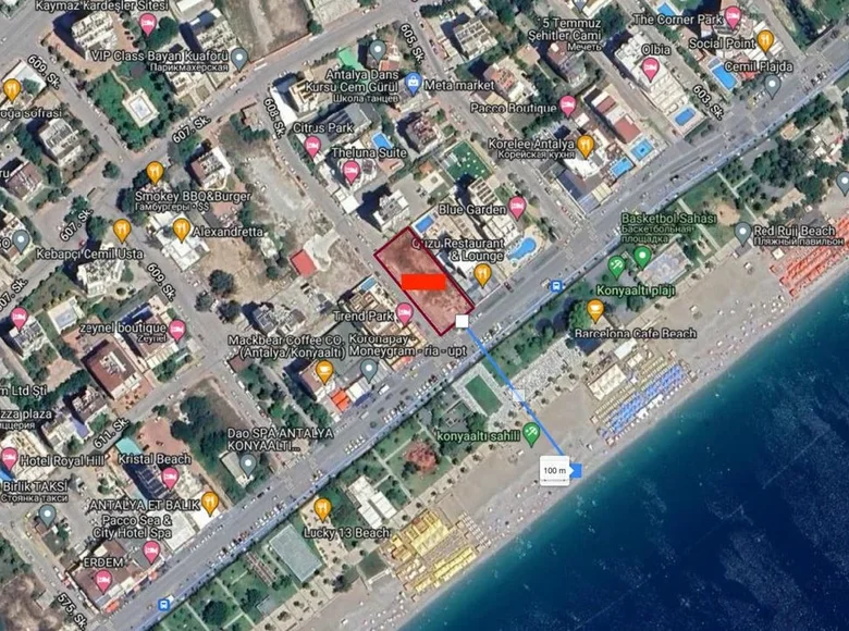 Land 1 254 m² Mediterranean Region, Turkey