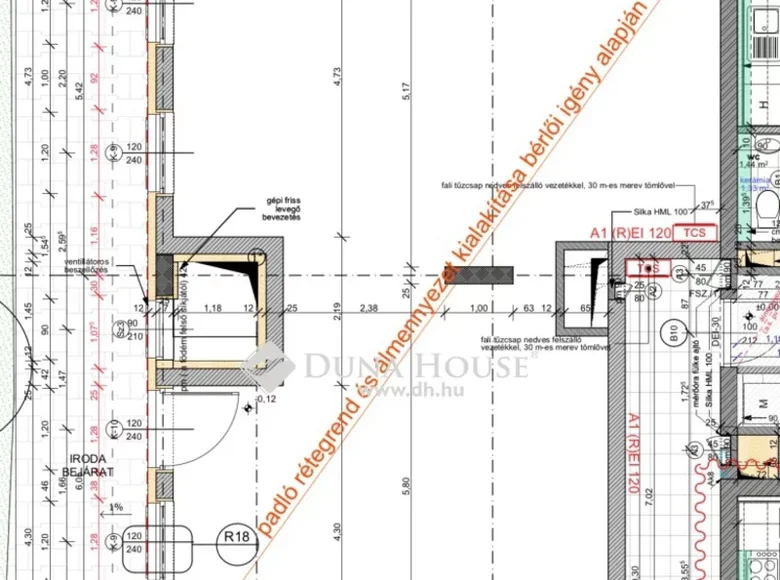 Pomieszczenie biurowe 75 m² Budapeszt, Węgry