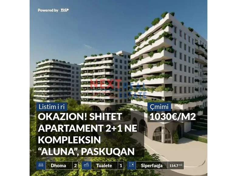 Apartamento 3 habitaciones 96 m² Tirana, Albania