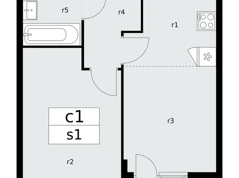 2 room apartment 42 m² poselenie Sosenskoe, Russia