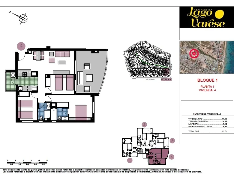 3 bedroom apartment 102 m² Urbanizacion Mil Palmeras, Spain