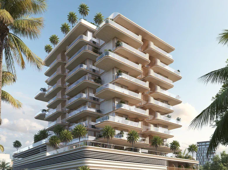 Complexe résidentiel New complex of furnished apartments Sunset Bay One with a direct access to the beach and panoramic views, Dubai Islands, Dubai, UAE