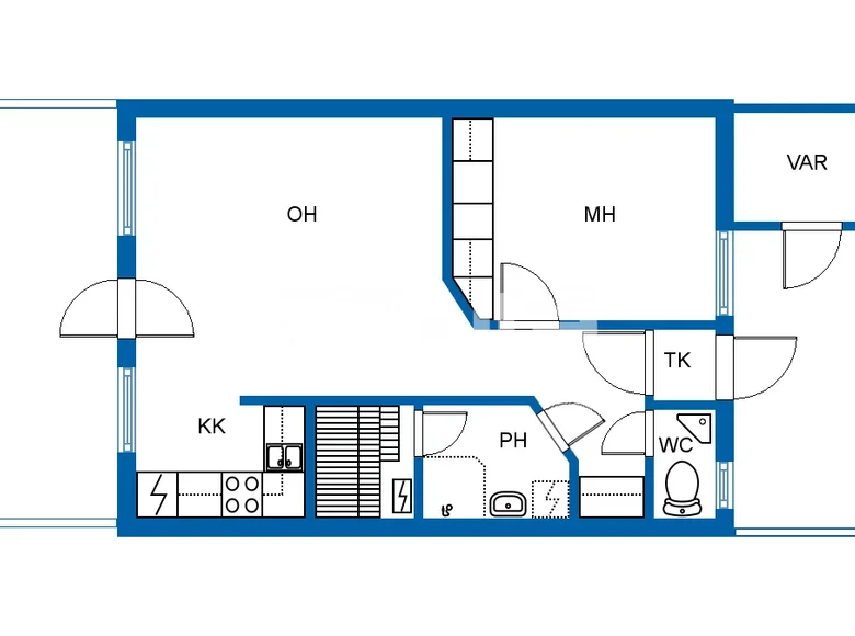 1 bedroom apartment 42 m² Regional State Administrative Agency for Northern Finland, Finland