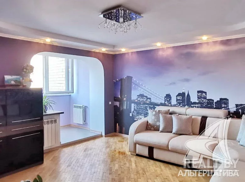 Mieszkanie 2 pokoi 62 m² Brześć, Białoruś