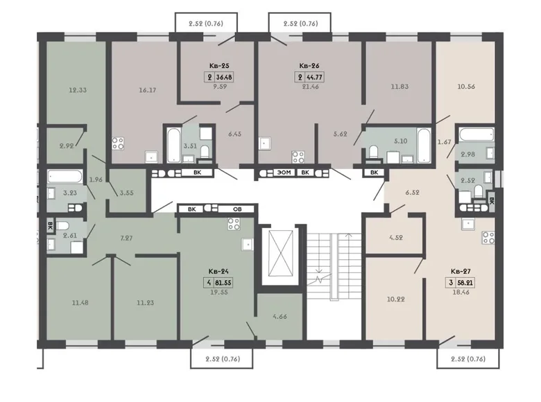 Квартира 4 комнаты 82 м² Колодищанский сельский Совет, Беларусь