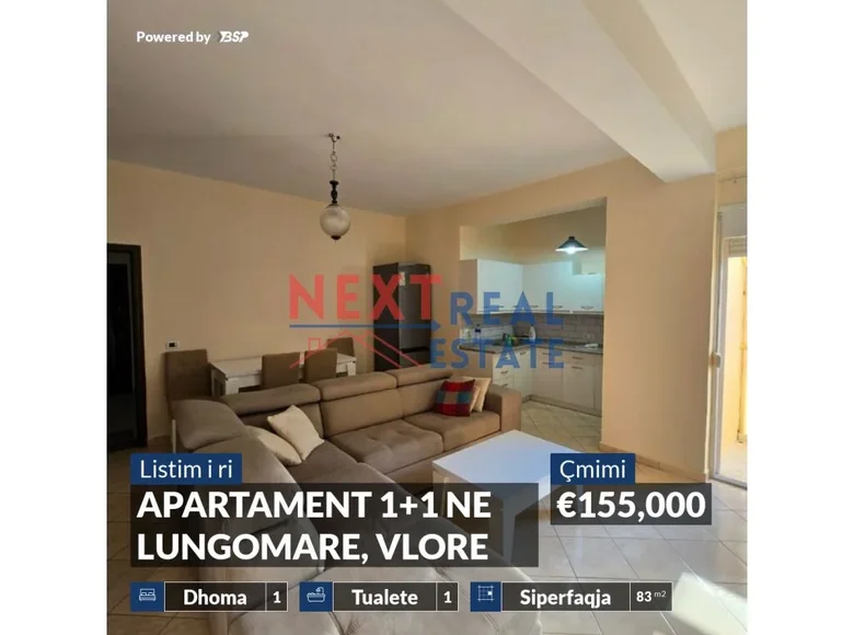 Mieszkanie 2 pokoi 83 m² Wlora, Albania