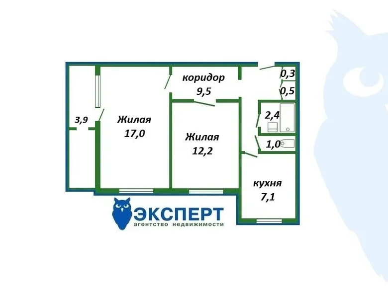 Wohnung 2 zimmer 50 m² Minsk, Weißrussland