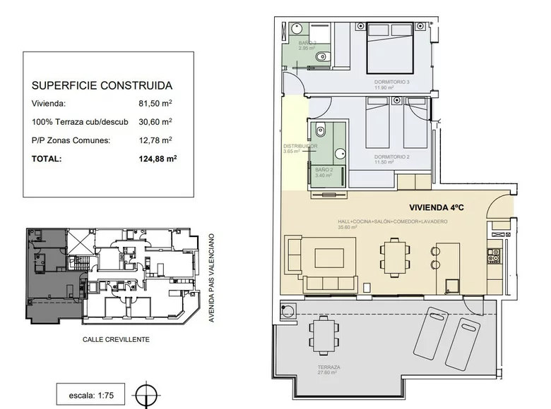 Квартира 4 комнаты 127 м² Гуардамар, Испания