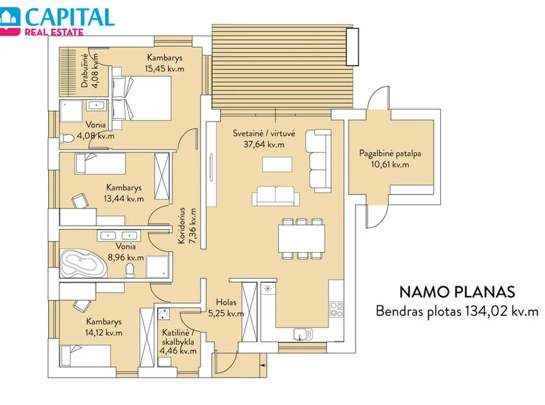 Haus 134 m² Vilnius, Litauen