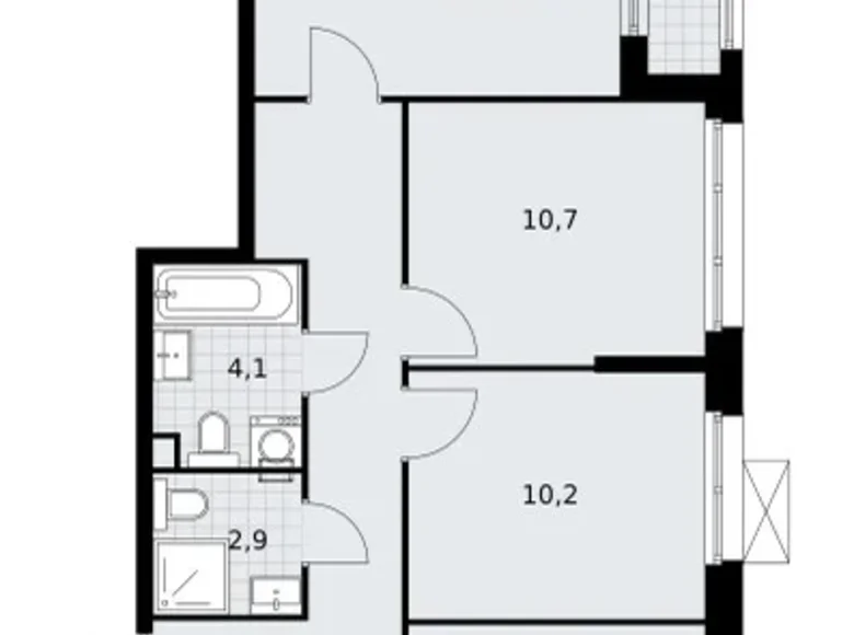 Wohnung 3 zimmer 71 m² Postnikovo, Russland