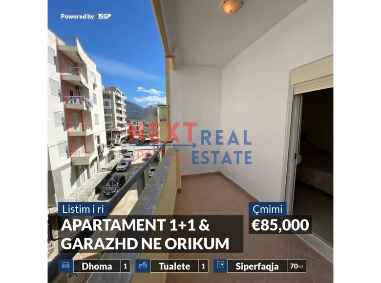 Apartamento 2 habitaciones 70 m² Orikum, Albania