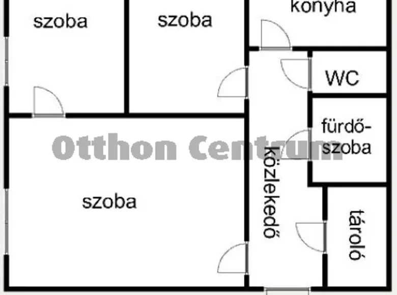 Wohnung 3 Zimmer 53 m² Budapest, Ungarn