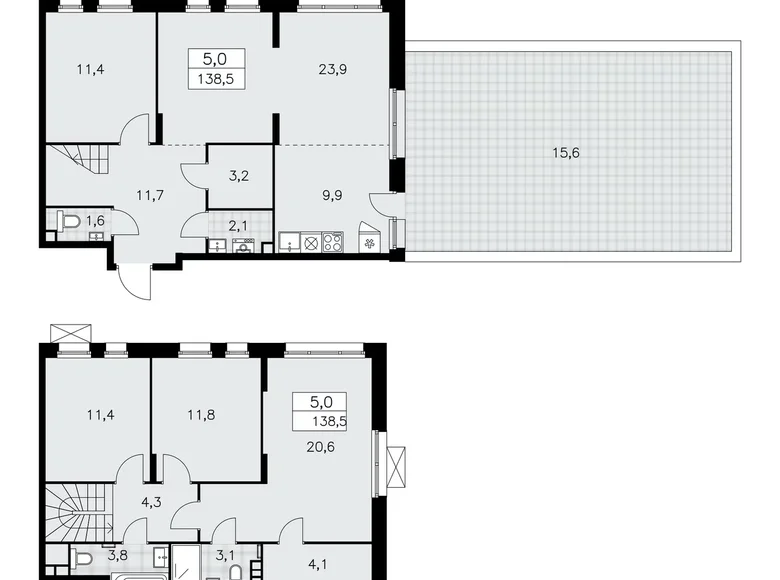 Квартира 5 комнат 139 м² поселение Сосенское, Россия