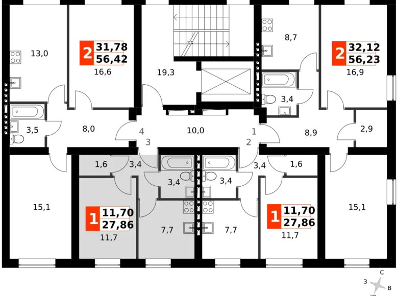 Квартира 1 комната 28 м² Наро-Фоминский городской округ, Россия