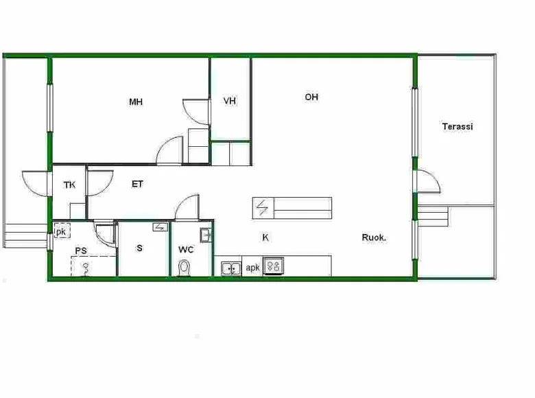 Townhouse 1 bedroom 59 m² Imatra, Finland