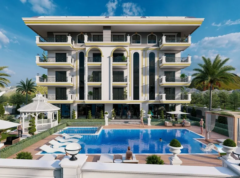 2 bedroom penthouse 100 m² Alanya, Turkey